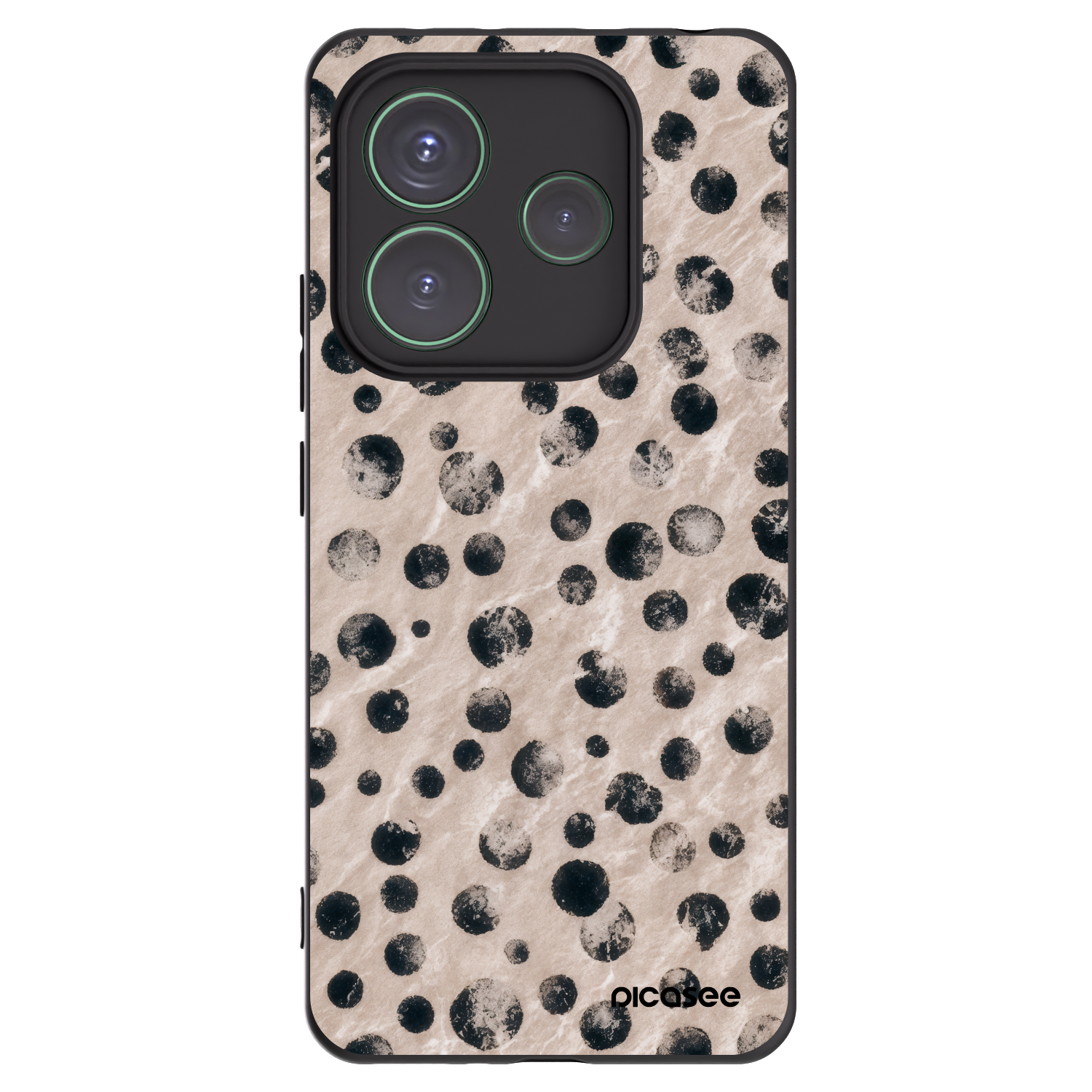 Picasee husă neagră din silicon pentru Xiaomi Redmi Note 14 5G - Inked