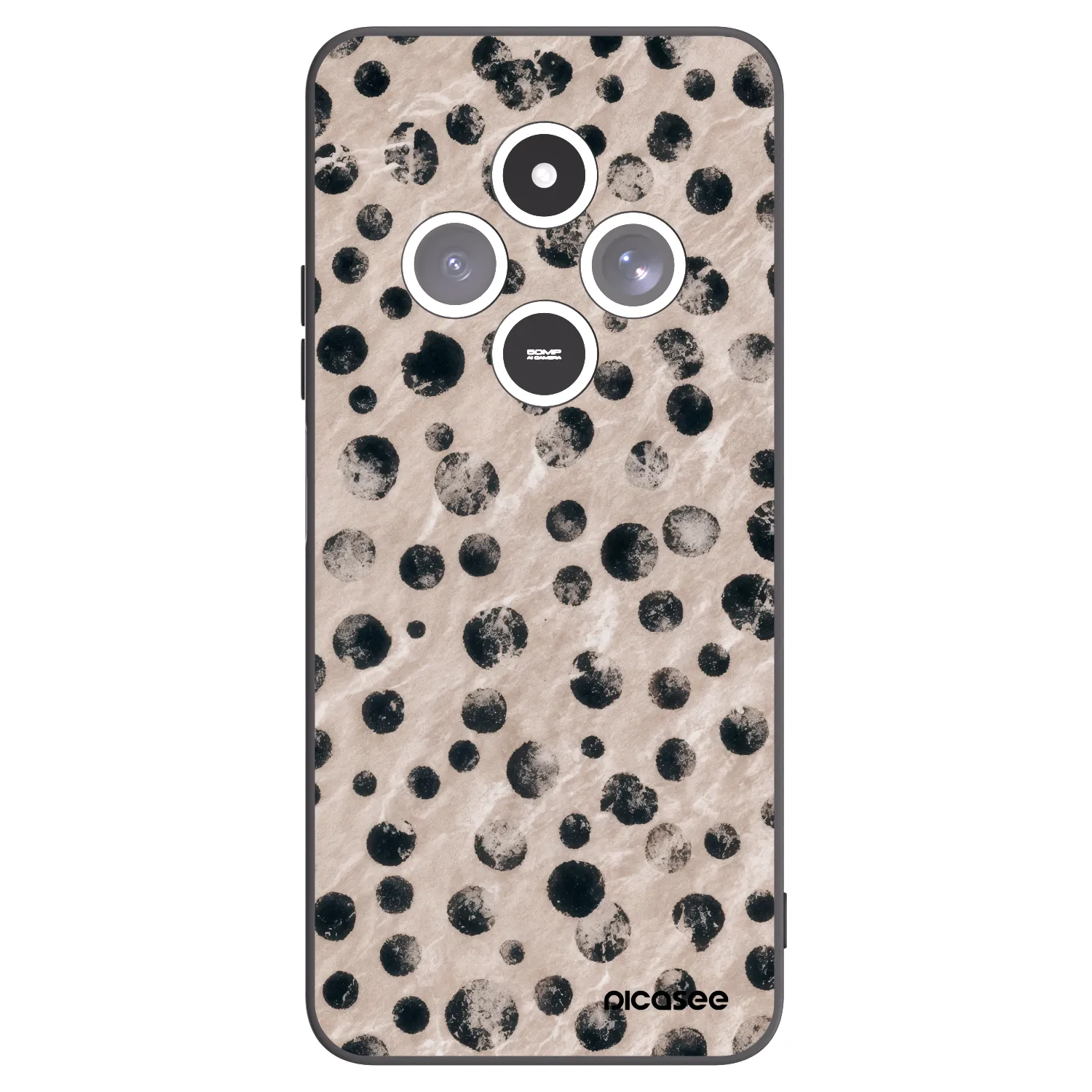 Picasee husă neagră din silicon pentru Xiaomi Redmi 14C - Inked