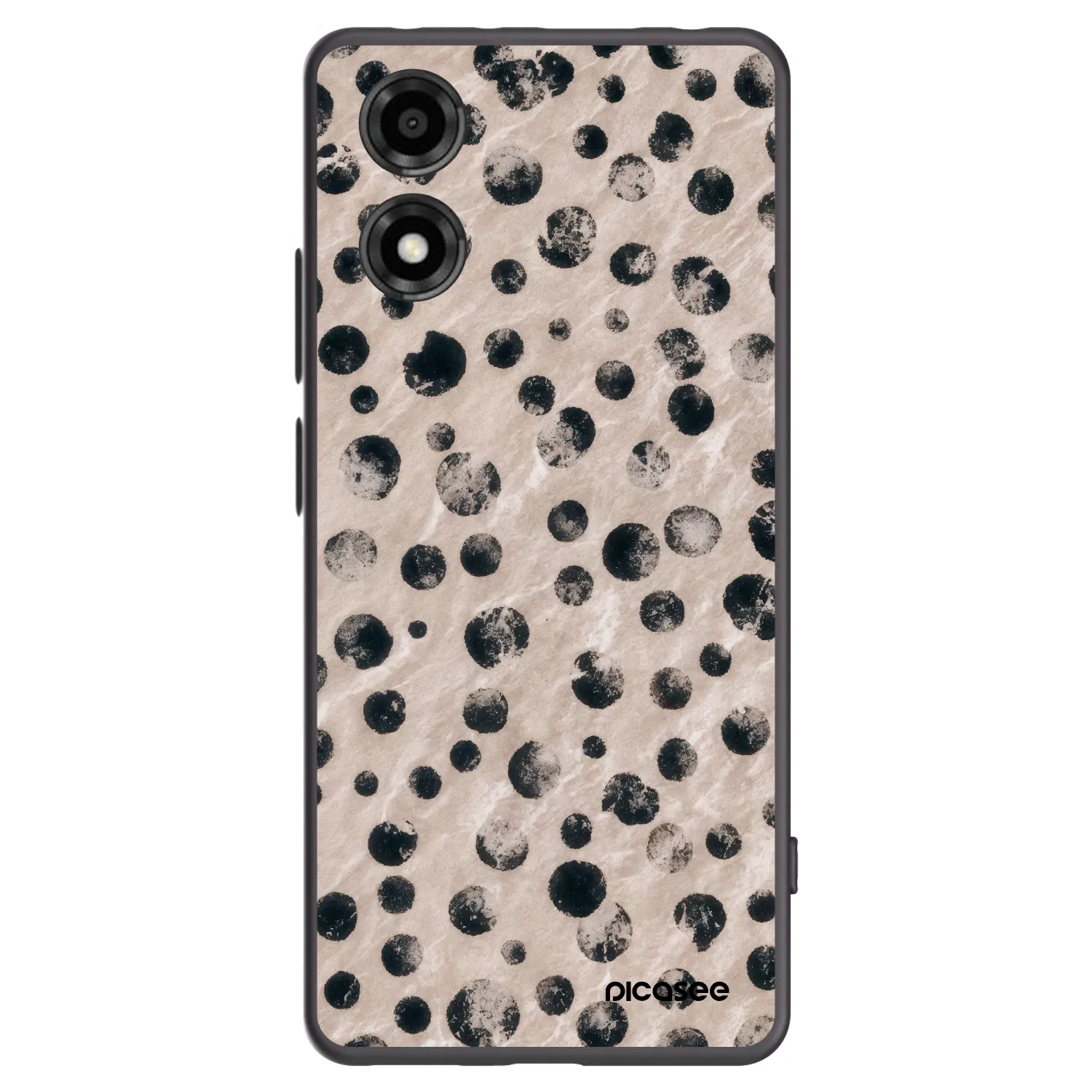 Picasee husă neagră din silicon pentru Motorola Moto E14 - Inked