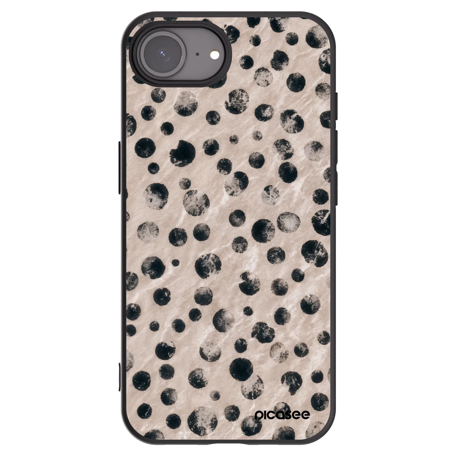 Picasee husă neagră din silicon pentru Apple iPhone 17e - Inked