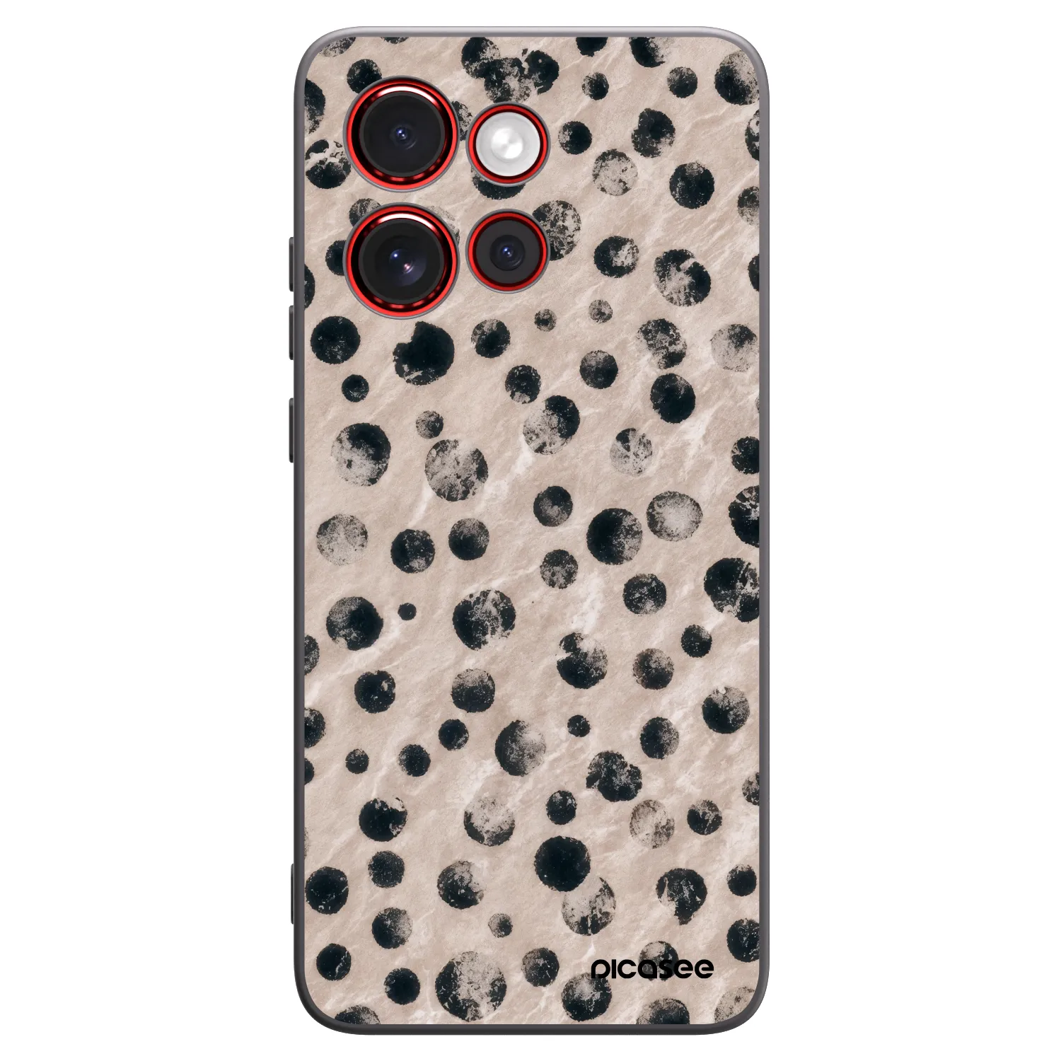 Picasee husă neagră din silicon pentru Motorola Edge 60 Neo 5G - Inked