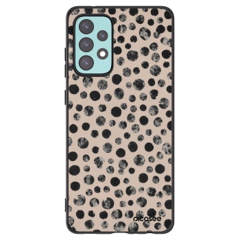 Picasee husă neagră din silicon pentru Samsung Galaxy A72 A725F - Dots
