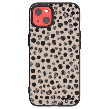 Picasee husă neagră din silicon pentru Apple iPhone 13 - Dots