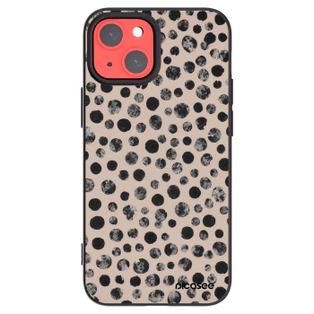 Picasee husă neagră din silicon pentru Apple iPhone 13 mini - Dots