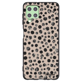 Picasee husă neagră din silicon pentru Samsung Galaxy A22 A225F 4G - Dots
