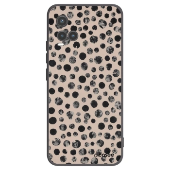 Picasee husă neagră din silicon pentru Vivo Y33s - Dots