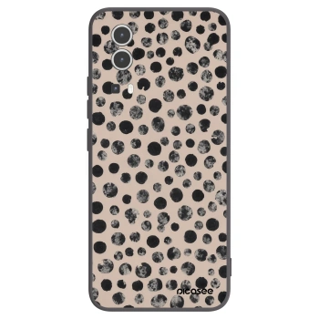 Picasee husă neagră din silicon pentru Vivo Y72 5G - Dots