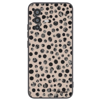 Picasee husă neagră din silicon pentru Vivo V23 5G - Dots