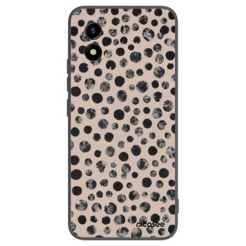 Picasee husă neagră din silicon pentru Vivo Y01 - Dots
