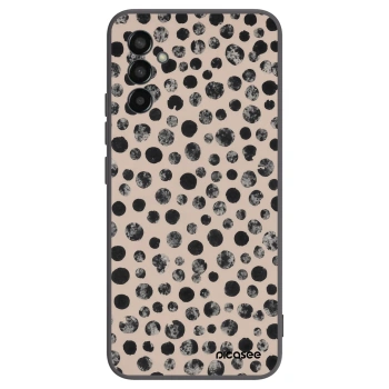 Picasee husă neagră din silicon pentru Samsung Galaxy M13 M135F - Dots