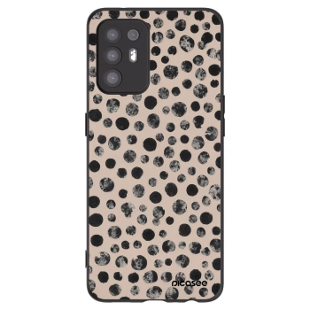 Picasee husă neagră din silicon pentru OPPO A94 5G - Dots