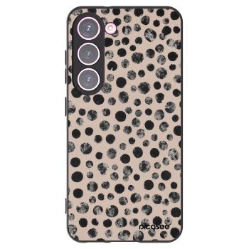 Picasee husă neagră din silicon pentru Samsung Galaxy S23 5G - Dots