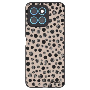 Picasee husă neagră din silicon pentru Honor X6 - Dots