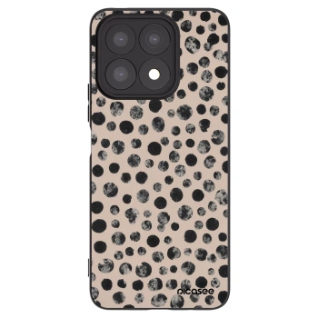 Picasee husă neagră din silicon pentru Honor X8a - Dots