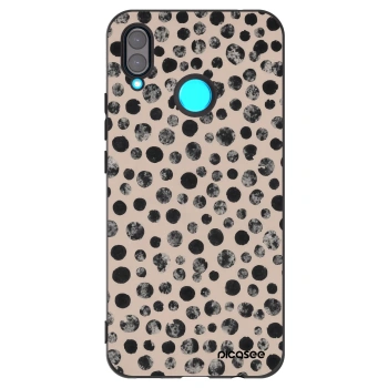 Picasee husă neagră din silicon pentru Huawei Nova 3 - Dots