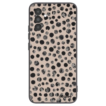 Picasee husă neagră din silicon pentru Samsung Galaxy A04s A047F - Dots