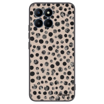 Picasee husă neagră din silicon pentru Honor 70 Lite - Dots