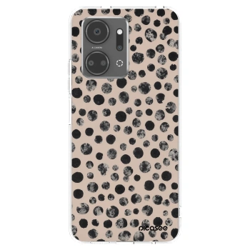 Picasee husă transparentă din silicon pentru Honor X7a - Dots