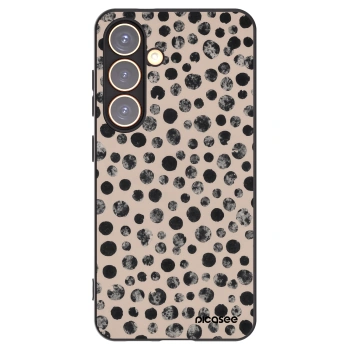 Picasee husă neagră din silicon pentru Samsung Galaxy S24 S921B 5G - Dots