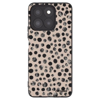 Picasee husă neagră din silicon pentru Honor X8b - Dots