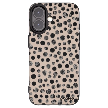 Picasee husă neagră din silicon pentru Apple iPhone 16 - Dots