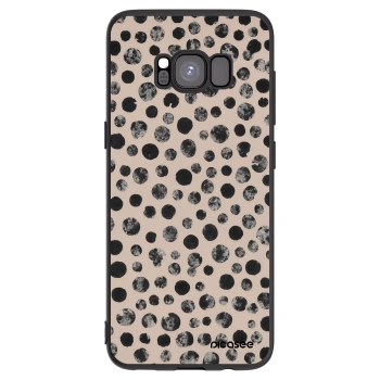 Picasee husă neagră din silicon pentru Samsung Galaxy S8 G950F - Dots