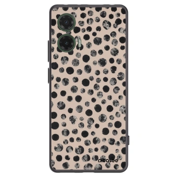 Picasee husă neagră din silicon pentru Motorola Moto G35 5G - Dots