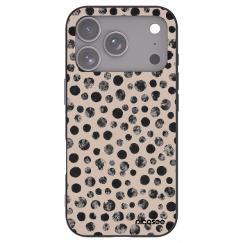 Picasee husă neagră din silicon pentru Apple iPhone 17 Pro - Dots