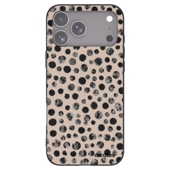 Picasee husă neagră din silicon pentru Apple iPhone 17 Pro Max - Dots