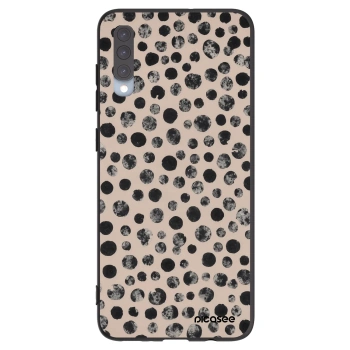 Picasee husă neagră din silicon pentru Samsung Galaxy A70 A705F - Dots
