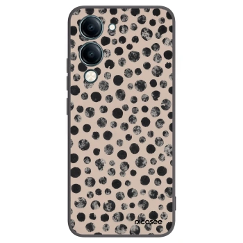 Picasee husă neagră din silicon pentru Vivo Y29s 5G - Dots