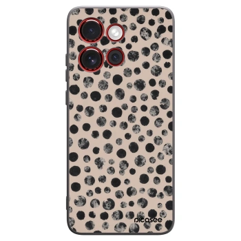 Picasee husă neagră din silicon pentru Motorola Edge 60 Neo 5G - Dots