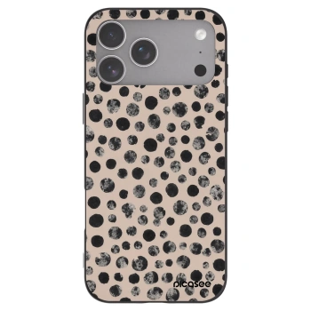 Picasee husă neagră din silicon pentru Apple iPhone 18 Pro Max - Dots