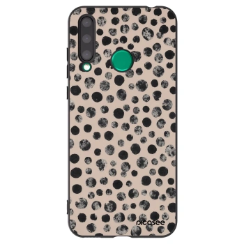 Picasee husă neagră din silicon pentru Honor 20 Lite - Dots