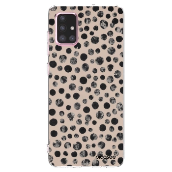 Picasee husă transparentă din silicon pentru Samsung Galaxy A71 A715F - Dots