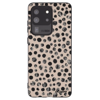 Picasee husă neagră din silicon pentru Samsung Galaxy S20 Ultra 5G G988F - Dots