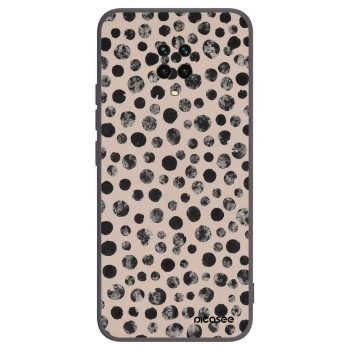 Picasee husă neagră din silicon pentru Xiaomi Redmi Note 9S - Dots