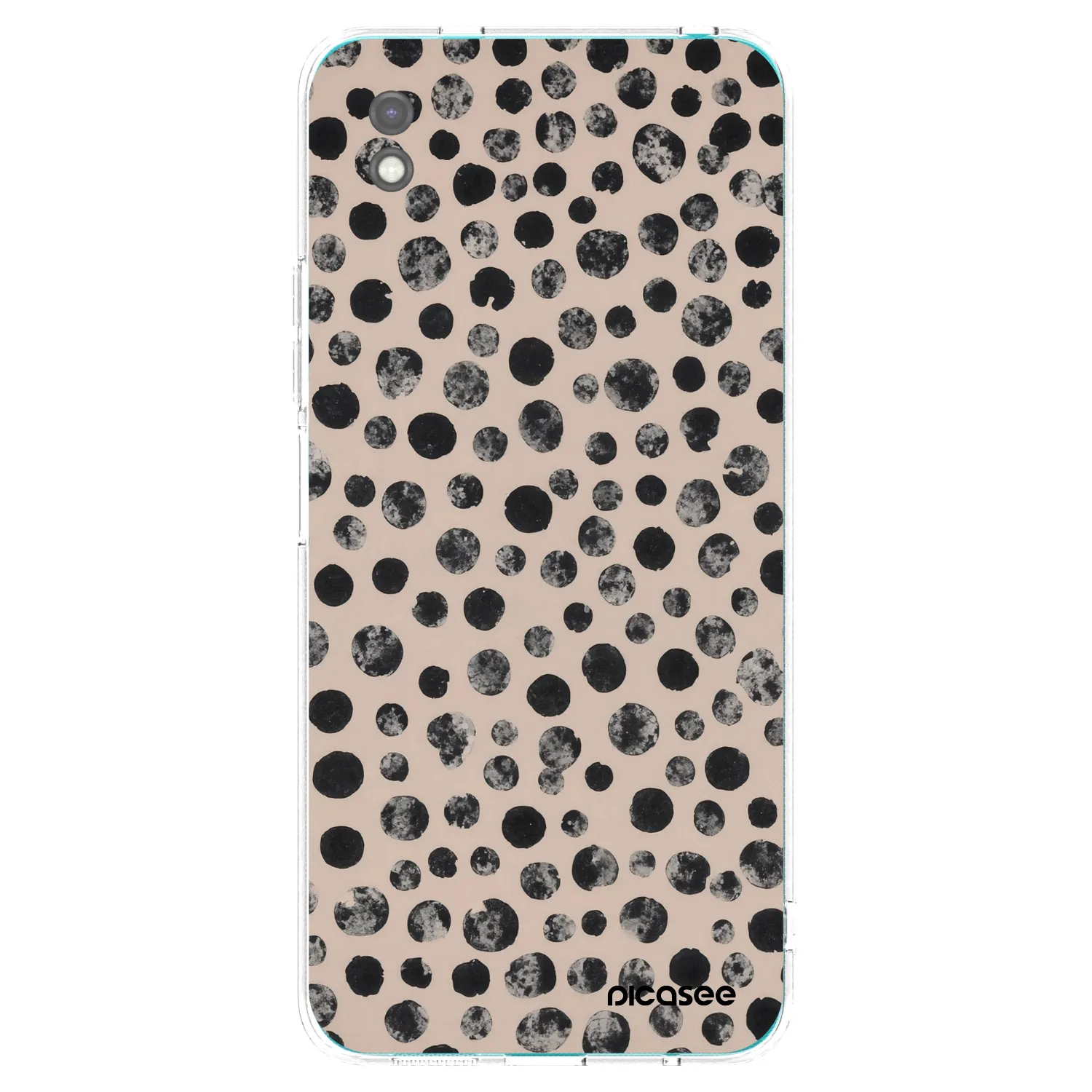 Picasee husă neagră din silicon pentru Xiaomi Redmi 9A - Dots