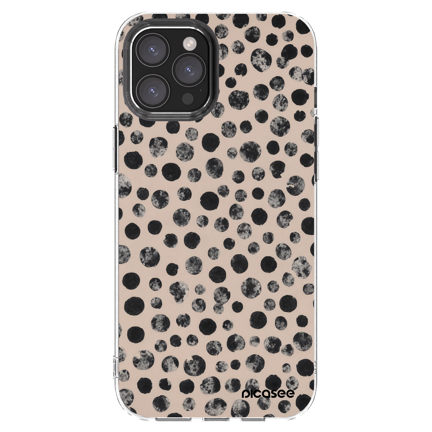 Picasee husă transparentă din silicon pentru Apple iPhone 12 Pro Max - Dots