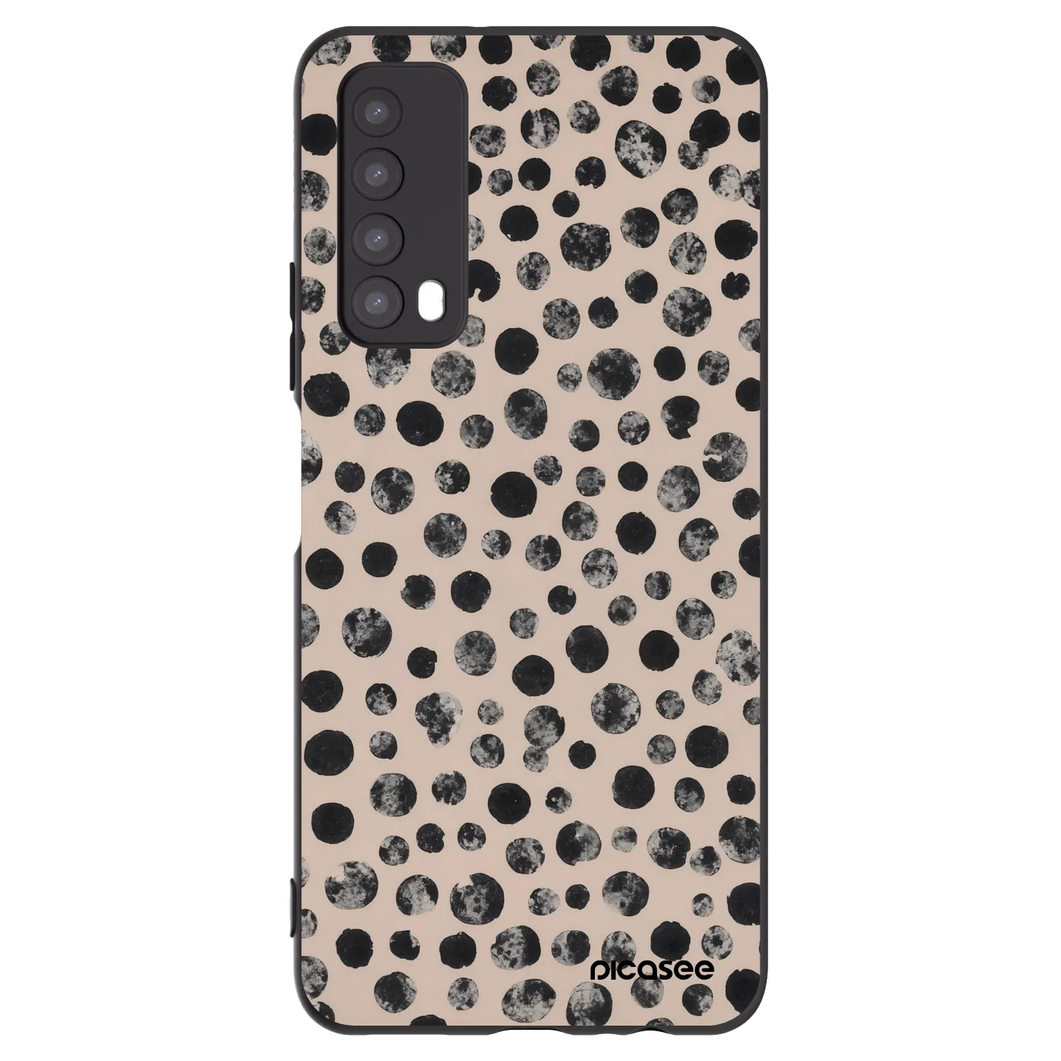 Picasee husă neagră din silicon pentru Huawei P Smart 2021 - Dots