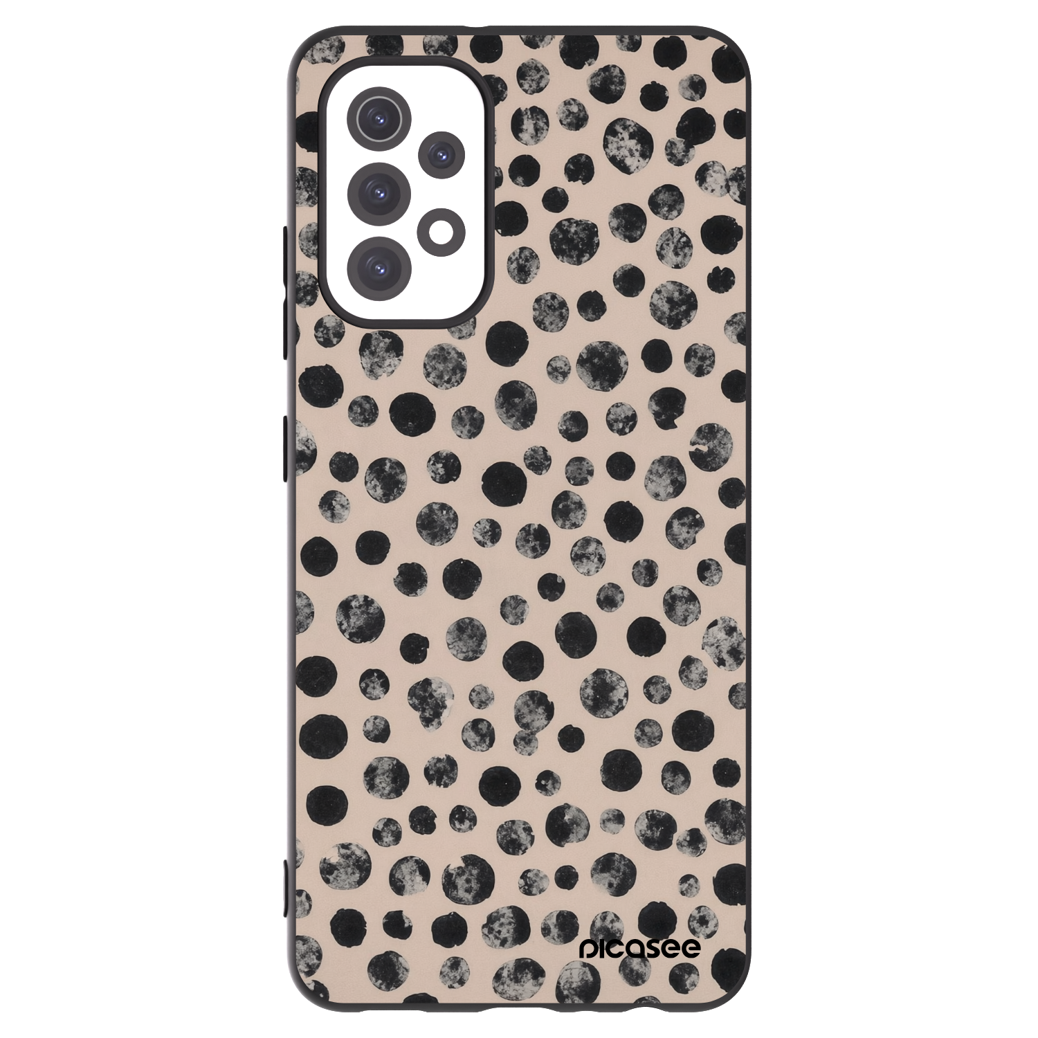 Picasee husă neagră din silicon pentru Samsung Galaxy A32 5G A326B - Dots