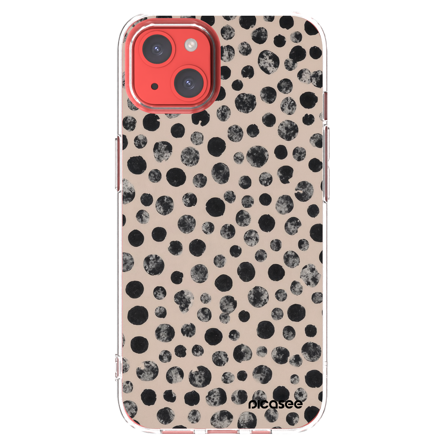 Picasee husă transparentă din silicon pentru Apple iPhone 13 - Dots