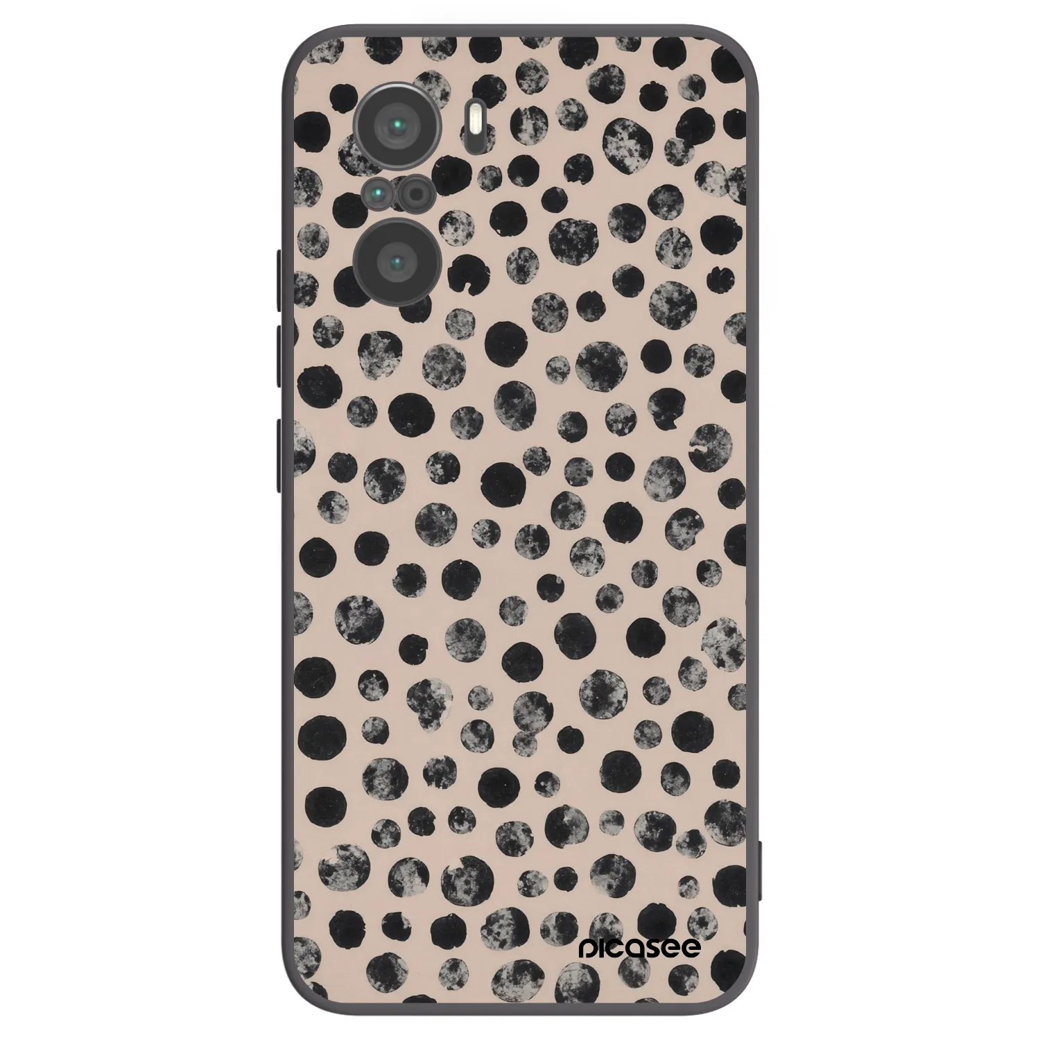 Picasee husă neagră din silicon pentru Xiaomi Poco F3 - Dots