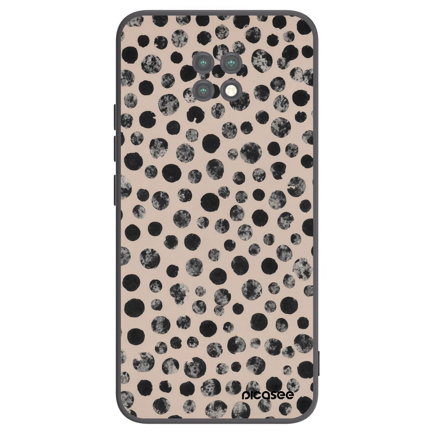 Picasee husă neagră din silicon pentru Xiaomi Redmi Note 9T - Dots