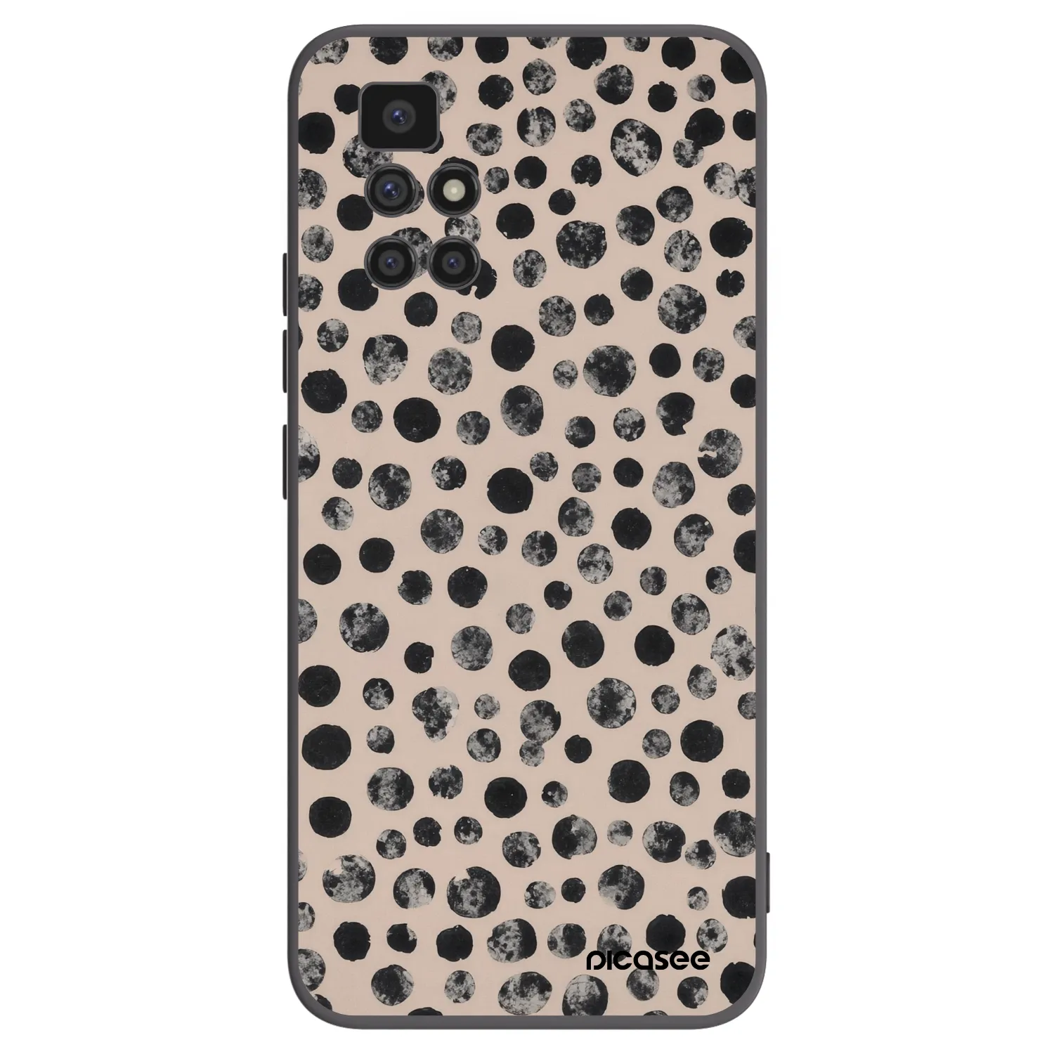 Picasee husă neagră din silicon pentru Xiaomi Redmi 10 - Dots