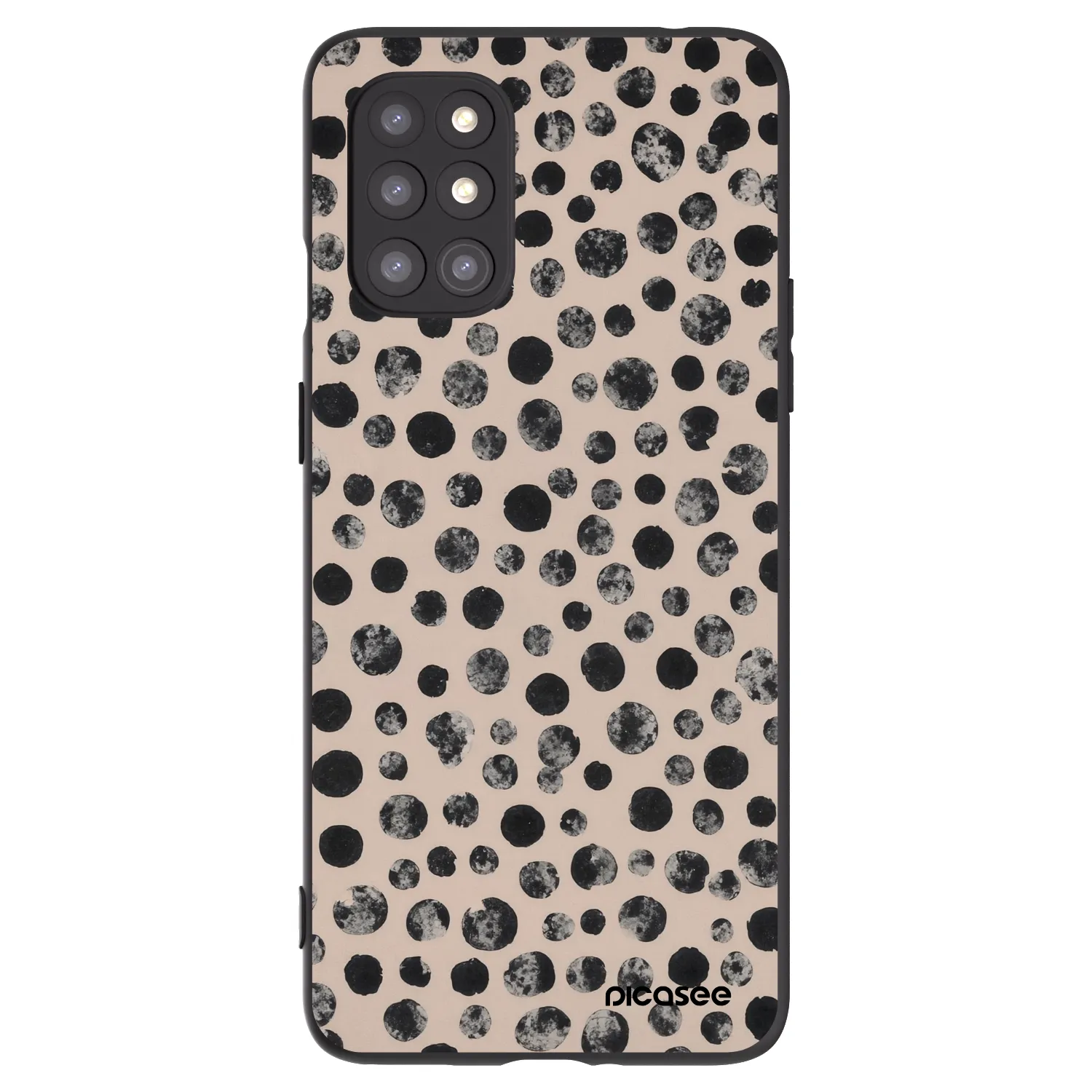 Picasee husă neagră din silicon pentru OnePlus 8T - Dots