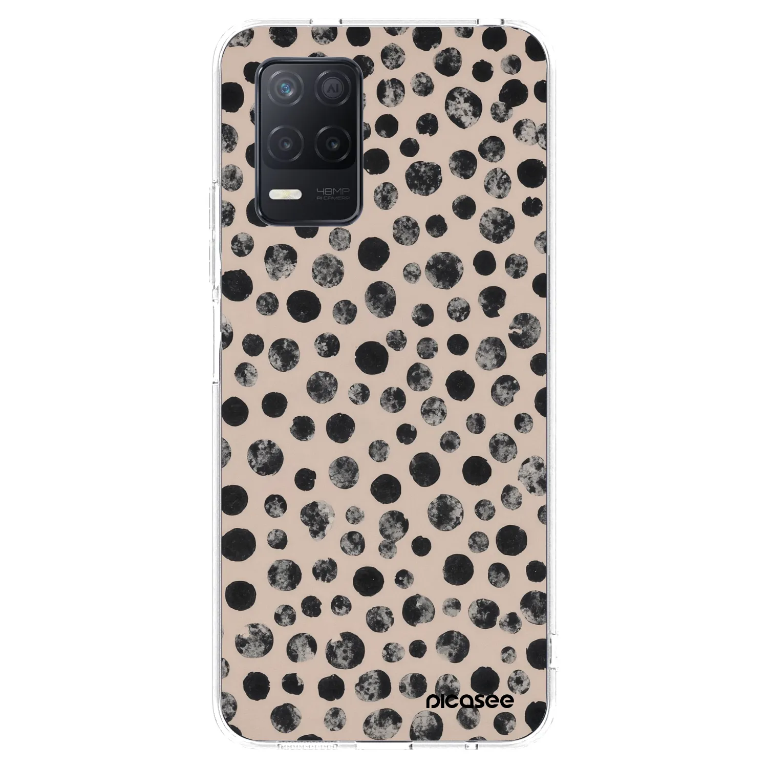 Picasee husă transparentă din silicon pentru Realme 8 5G - Dots