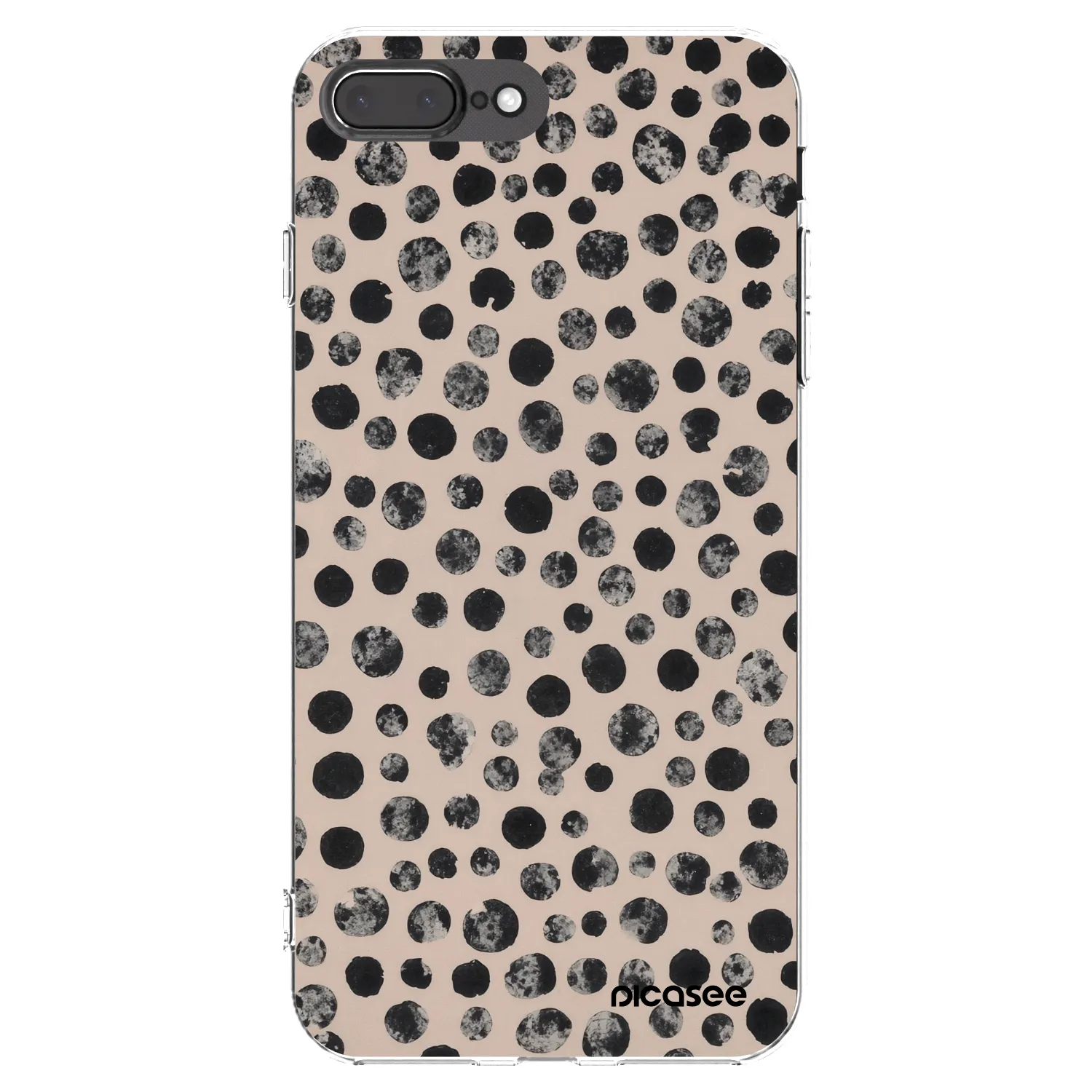 Picasee husă transparentă din silicon pentru Apple iPhone 7 Plus - Dots