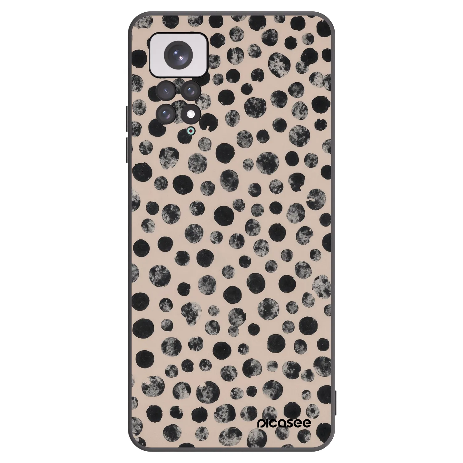 Picasee husă neagră din silicon pentru Xiaomi Redmi Note 11 - Dots