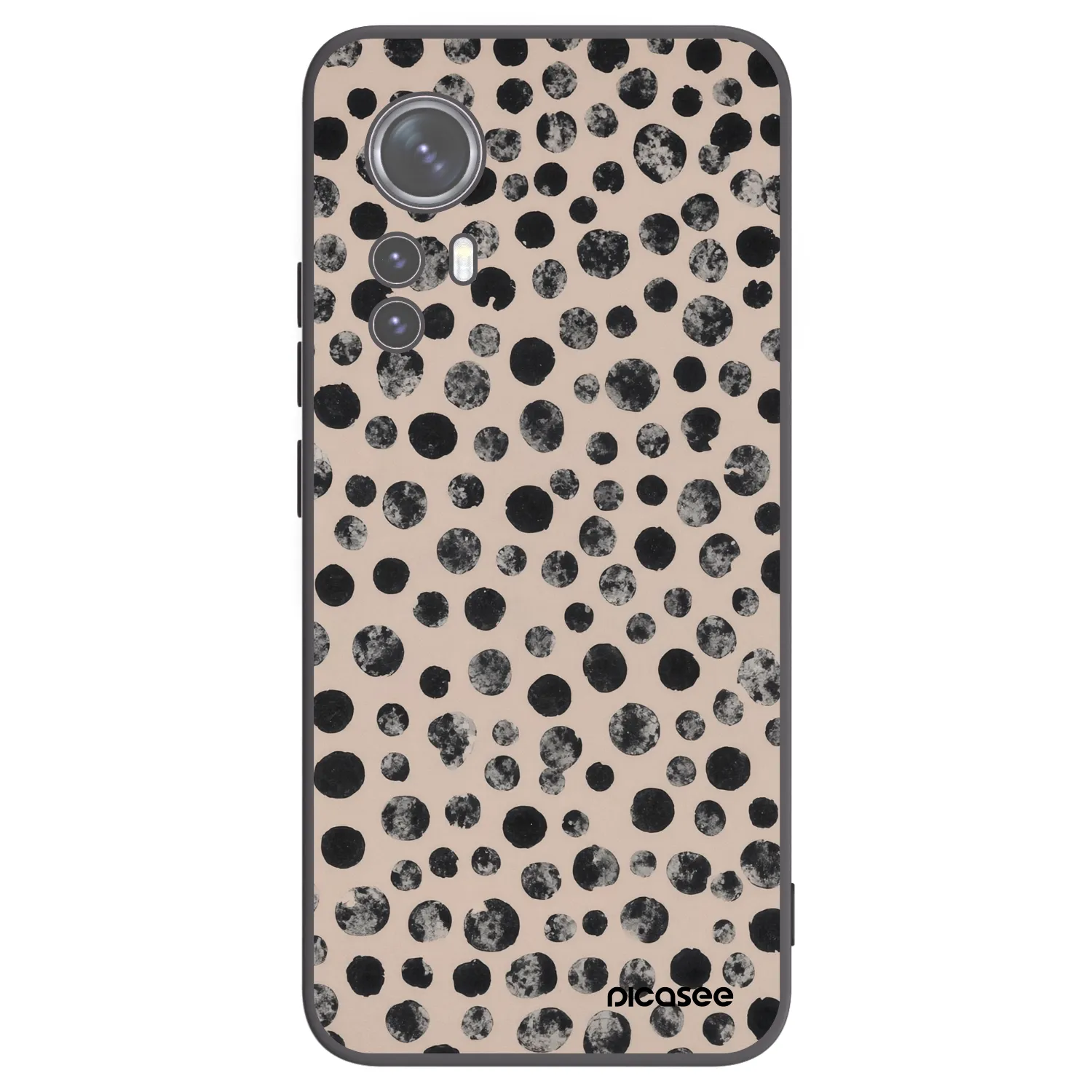 Picasee husă neagră din silicon pentru Xiaomi 12 - Dots